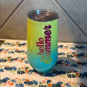 Hello Summer Ombre Stemless Tumbler